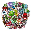 50pcs Terror Sticker Graffiti Skeleton Dark Funny Stickers for DIY Sticker on Travel case Laptop Skateboard Guitar Fridge ► Photo 3/5