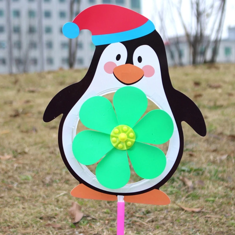 

Chinese Zodiac Wind Spinner Windmill Cute Cartoon Animal Winnower Kids Toy