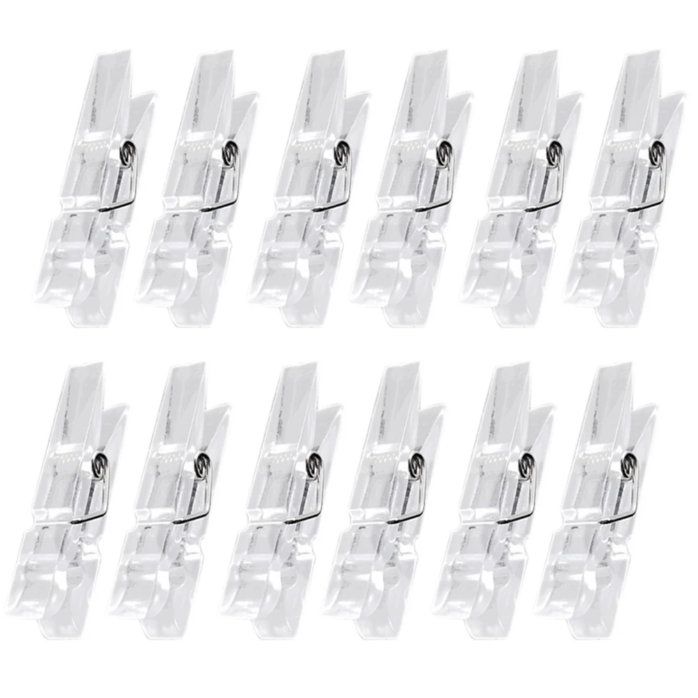 50x Plastic Clothes Pegs Photos Hanging Pins Spring Clamps Laundry Hanger Clips 