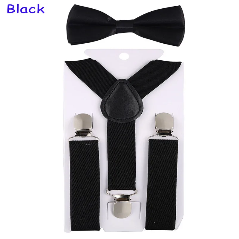 Модные детские подтяжки с галстуком-бабочкой, ДЕТСКИЕ брекеты для мальчиков и девочек, регулируемые подтяжки, Детские свадебные галстуки