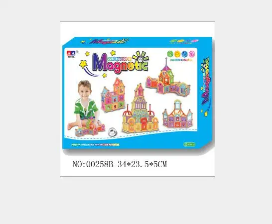 

258pcs Magnetic Magic Cube Creative DIY Blocks Technic Plastic Building toy Blocks Toys with Metal Box for Christmas gift