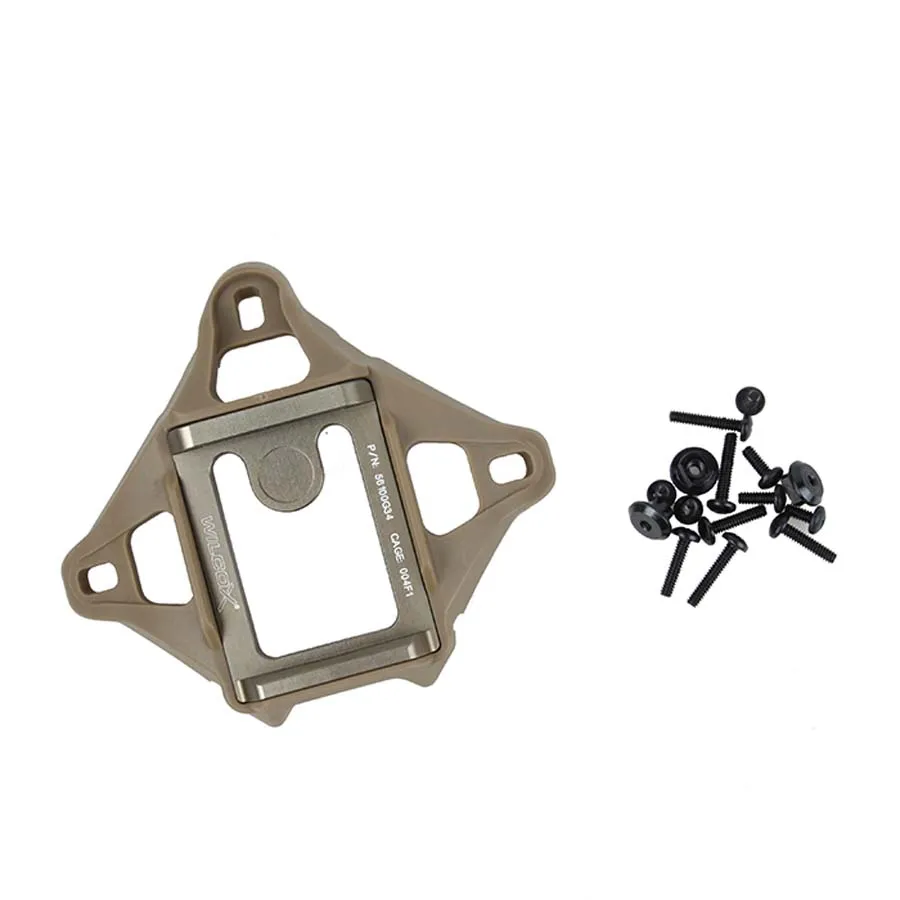 

Outdoor Tactical Airsoft AF MK Series Helmet NVG Mount TMC Wilcox 3 Hole Shroud PN NVG Base Mount