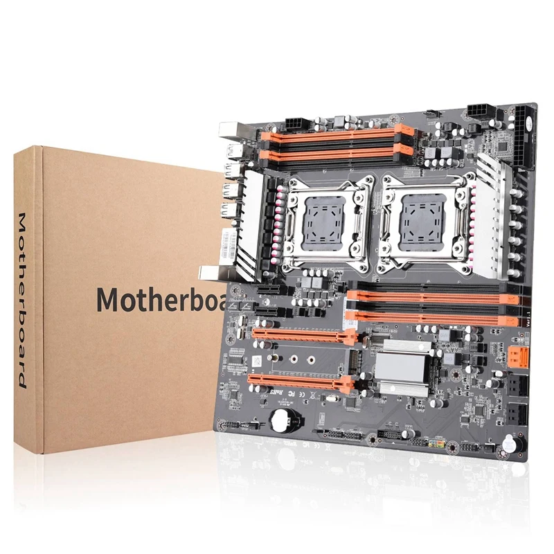 

X79 Dual Cpu Lga2011 Motherboard Support For Dual Intel E5 2689 2670 Ddr3 1333/1600 / 1866Mhz 256Gb M.2 Nvme Sata3 Usb3.0 E-At