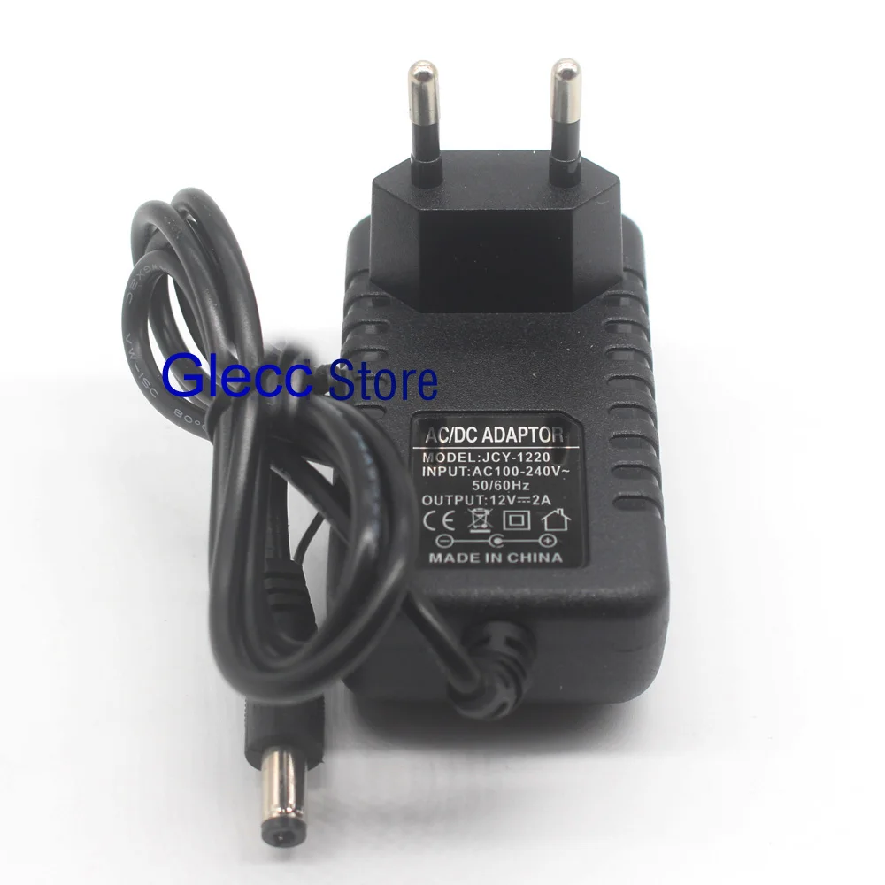 

1PCS 24W EU US Plug Driver Adapter AC110V 220V to DC 12V 2A 5.5*2.1mm LED Power Supply For LED Strip Lights Transformer Adapter