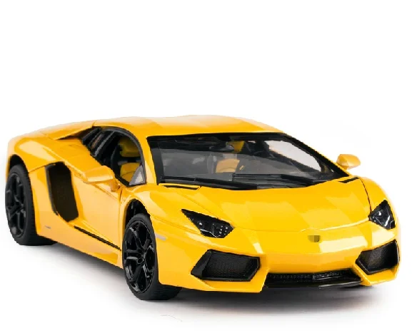 

rastar alloy cars model 1:18 diecast metal car model car toy Yellow White color models car as gift for children free shipping