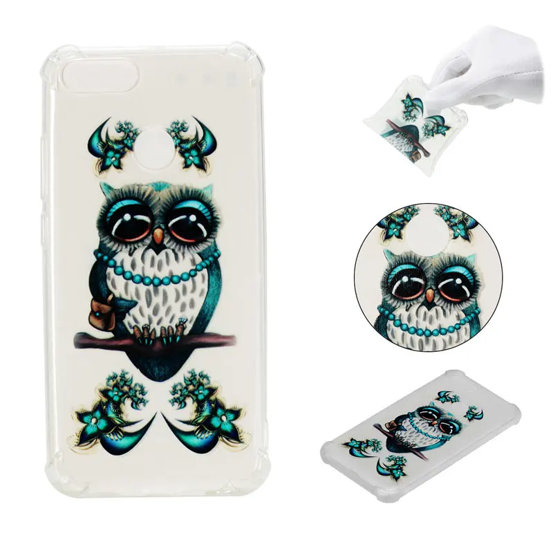 Case For Xiaomi Mi A1 5X Mi5X Cover Silicone Cases Mix 2S mix2S Soft TPU Phone Bags Painted Cute Animal Owl |