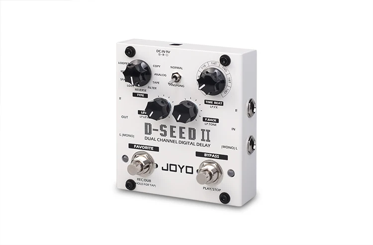 JOYO D-SEED гитарные педали с эффектом delay эффекты задержки гитары ra stompbox двухканальный цифровой задержка True Bypass