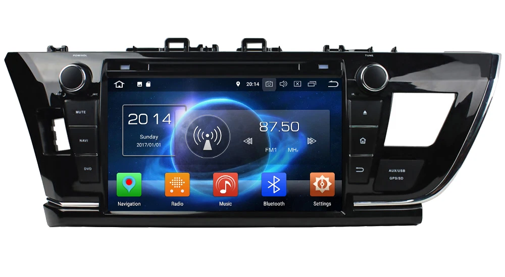 Excellent KLYDE 9" 4G WIFI Octa Core PX5 Android 8.1 4GB RAM 32GB ROM Car DVD Player Radio GPS Navigation For Toyota Corolla 2013-2016 LHD 0