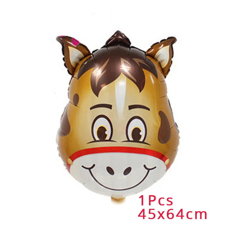 1pcs balloon4 MEIDDING джунгли вечерние зеленые одноразовые столовые приборы Животные Сафари день рождения милый Декор с животными бумажные тарелки и стаканы скатерть - Color: 1pcs balloon4