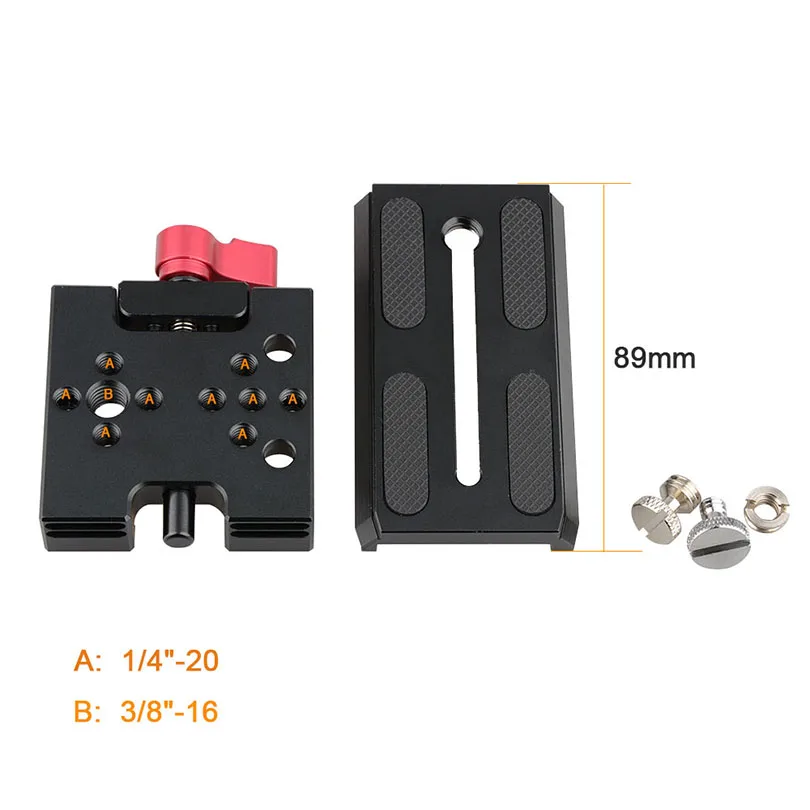 CAMVATE Photo Studio Accessories Quick Release Baseplate Mount For DSLR Follow Focus Rig Rail Rod Support System C1419 (6)