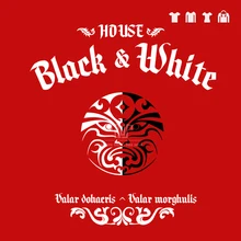 Game of thrones house of black and white valar morghulis doharis Gildan t shirt 180gsm 100