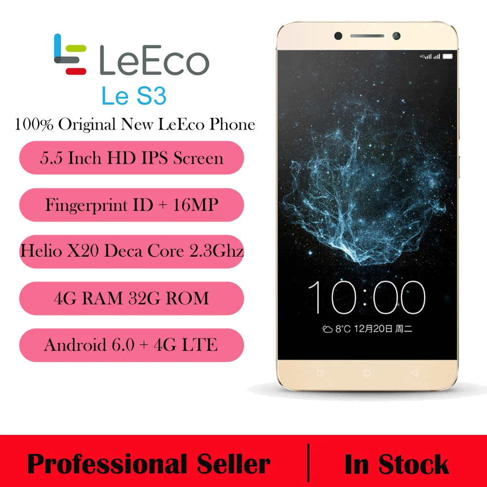Оригинальный LeEco Le S3 LeTV X626 металлический корпус Android 6.0 FDD LTE мобильный телефон Дека