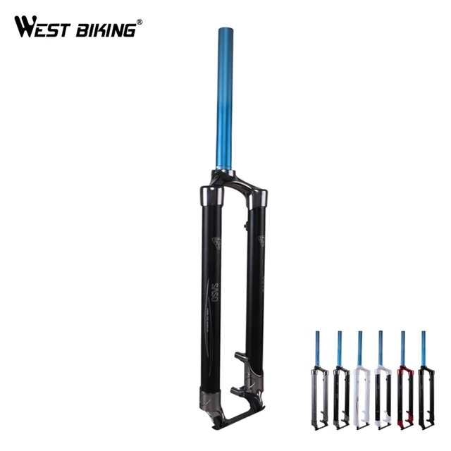Cheap WEST BIKING MTB Road Bike Non-suspension Fork Lock Alloy Dis Brake 26 inch Bike Frame Fork Equipment Cycling Bicycle Hard Fork