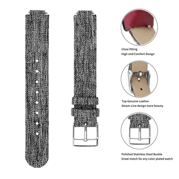 

2019 Fashion Durable Men Women Watchbands For Fitbit Inspire/Inspire HR Replacement Woven Canvas Leather Watch Band Simple Strap