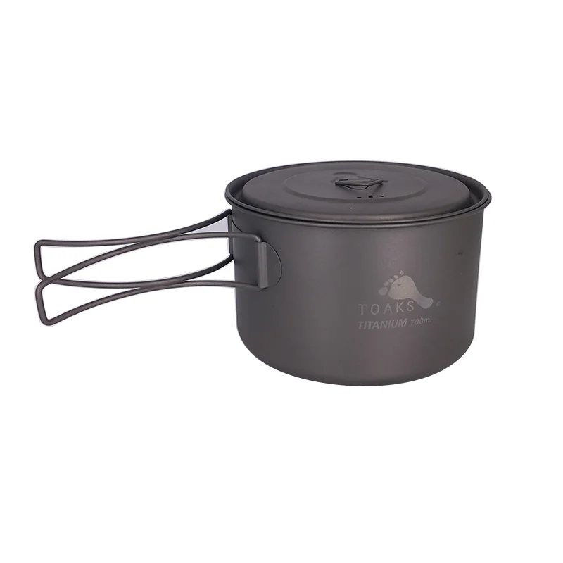 Ультралегкий титановый горшок для кемпинга TOAKS POT 700 D115 L титановая чашка толщиной