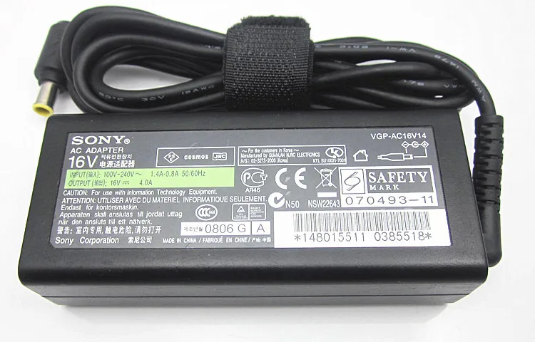 Original 16v 4a 64w Laptop Adapter Vgp Ac16v14 For Sony Tz Tx Tt Series Notebook Ac Power Charger Adapter Tee Adapter Compactadapter 12v Aliexpress