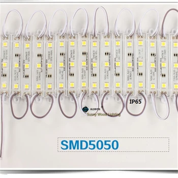 

100pcs/lot 5050 3led module ,0.8W ip65 waterproof module for advertisement signboard ,luminous character ,light box