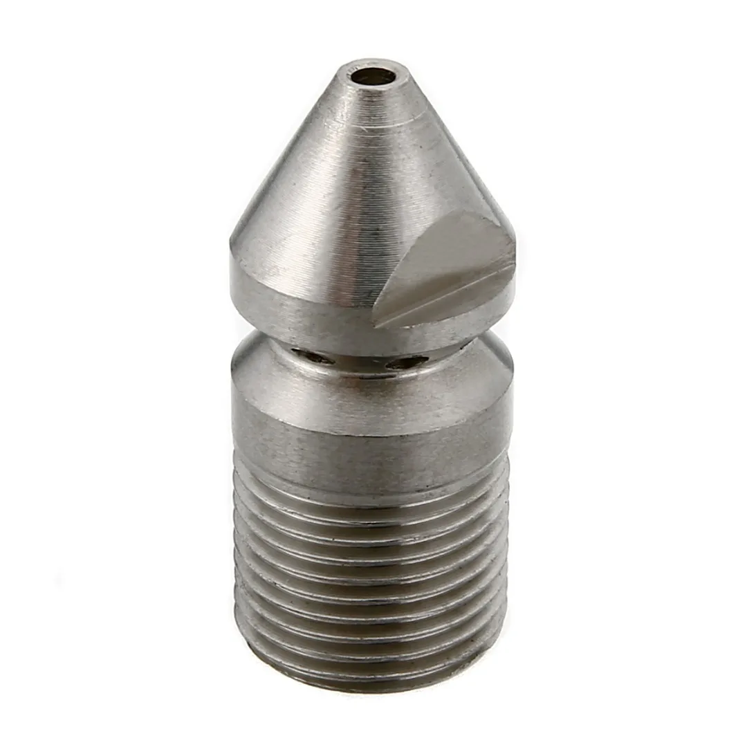 High Quality Pressure Washer Drain Ram Sewer Rotary Cleaning Nozzle 9 Jet 3/8" Male 4.5MM Thread For Pipe Dredge Mayitr