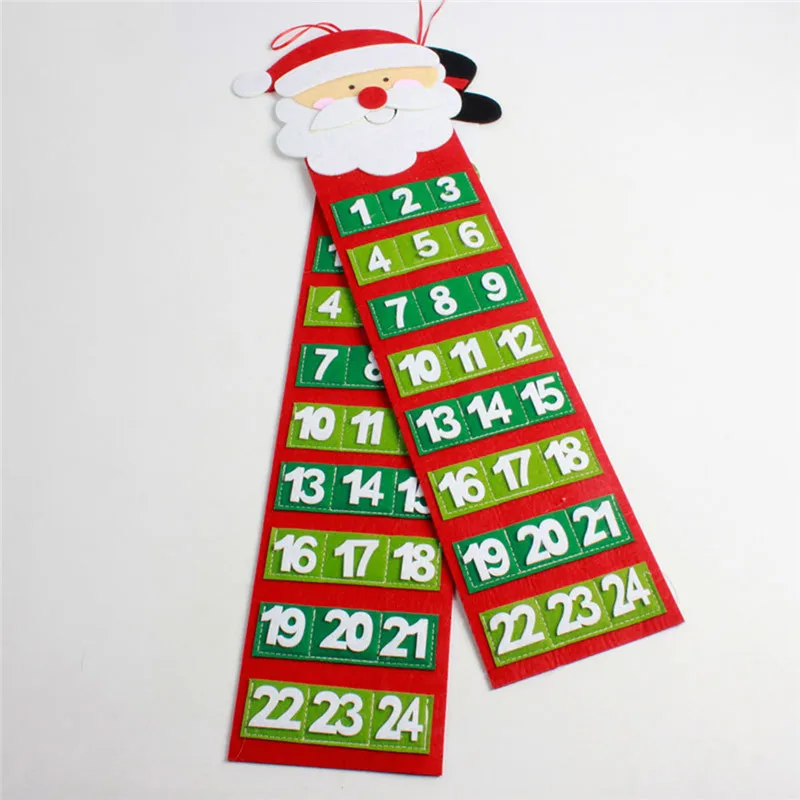 

Christmas Calendar Door Wall Window Christmas Decor Xmas Gift Party Supply Christmas Advent Calendar Santa Claus Snowmen Hanging