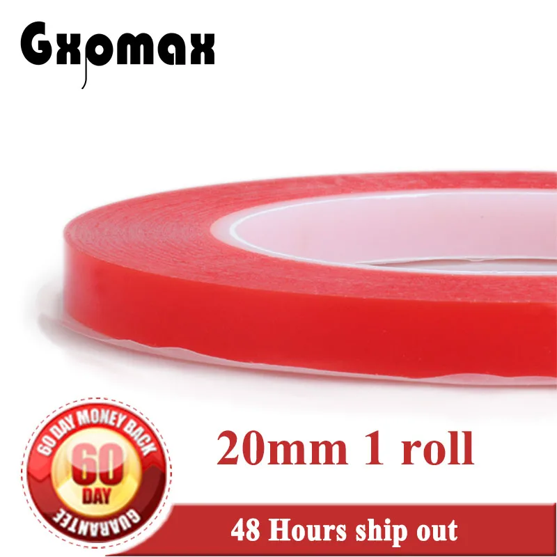 1x (0.2mm Thick) 20mm *25M High Strength Acrylic Gel double sided