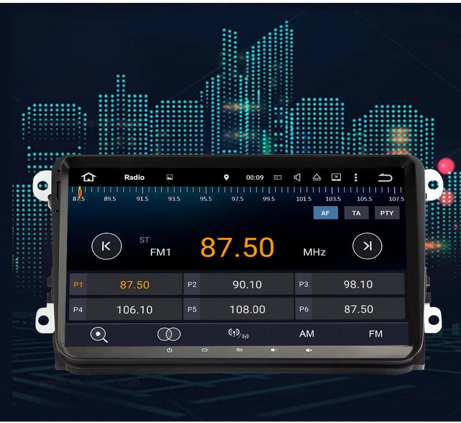 Eunavi 2 Din 9 ''Android 9,0 4G ram автомобильное радио стерео gps Navi для VW Passat B6 CC Polo GOLF 5 6 Touran Jetta Tiguan Magotan Seat