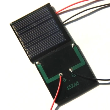 

Hot Sale 100PCS/Lot 0.25W 5V Min Solar Panel Epoxy Solar Cell+Cable Easy DIY Solar System Education Kits 45*45*3MM Free Shipping