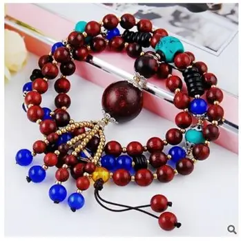 

8mm Buddha beads Fashion sweater chain wooden necklace