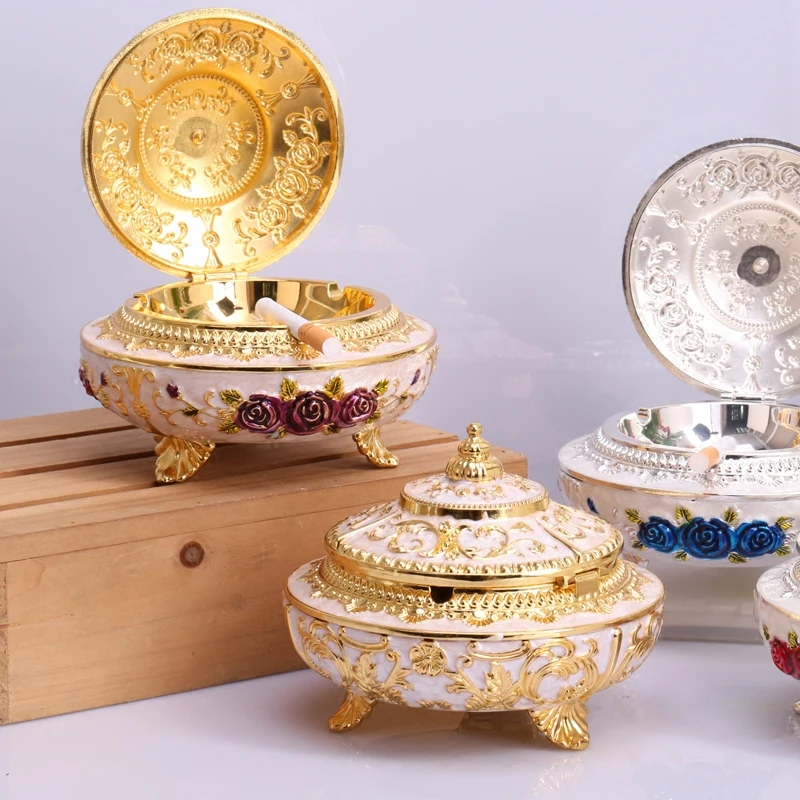 

Metal ashtray home ash tray Vintage office ashtray Cigarette Ashtrays Cigarette Accessories Storage Trays