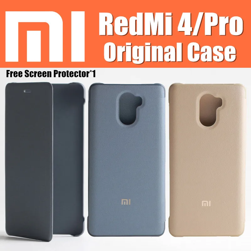 100 original xiaomi redmi 4 pro case flip cover funda Snapdragon 625 430 5 for xiaomi