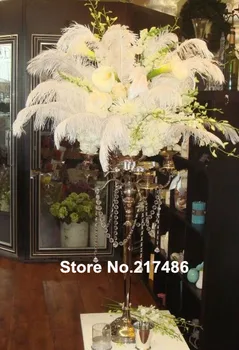 

candelabra centerpiece with flower bowl/centerpieces for wedding table/feather centerpieces for weddings