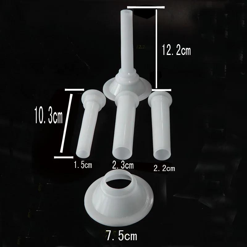 3+ 1 шт./партия Мясорубка колбаса машина завалки трубки с коротким стеблем насадки для алюминиевые штранг-прессования трубка для приготовления колбасы корпус с 7,5 см 5,7 см