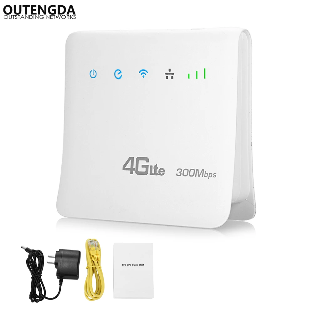Разблокированный 300 Мбит/с WiFi роутер 4g wifi мобильные LTE роутеры CPE с портом LAN