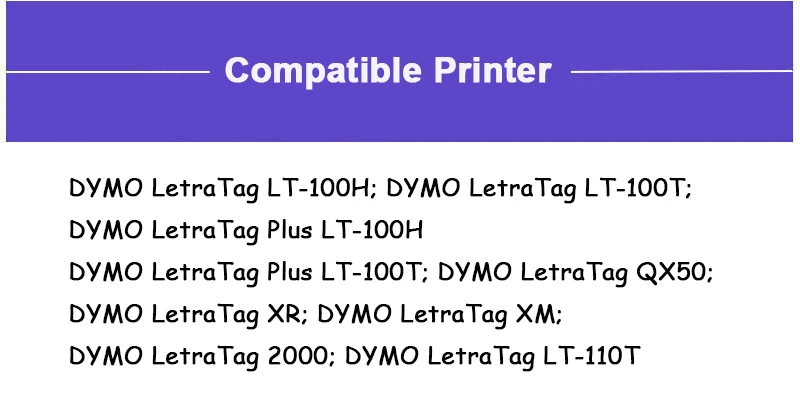 Plástica para lt Cidy Preto no Amarelo 91202 91332 91222 59423 Compatível Dymo Letratag Fita 12mm 91201 Lt-100h 100pcs lt Lt91202 4 91202 91332 91222 59423 Compatível DYMO LetraTag
