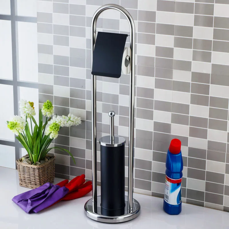 Bathroom black 304 stainless steel Floor landing Toilet ...