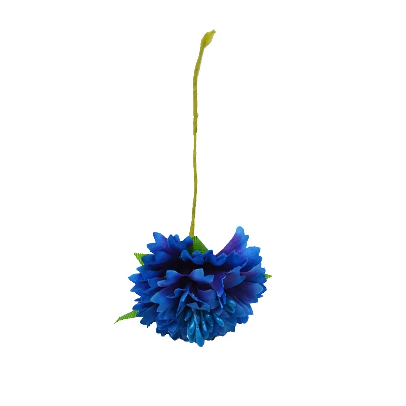 12 шт. шелковые искусственные хризантемы букет невесты для свадебной вечеринки украшение дома День Святого Валентина DIY свадебный венок - Цвет: royal blue