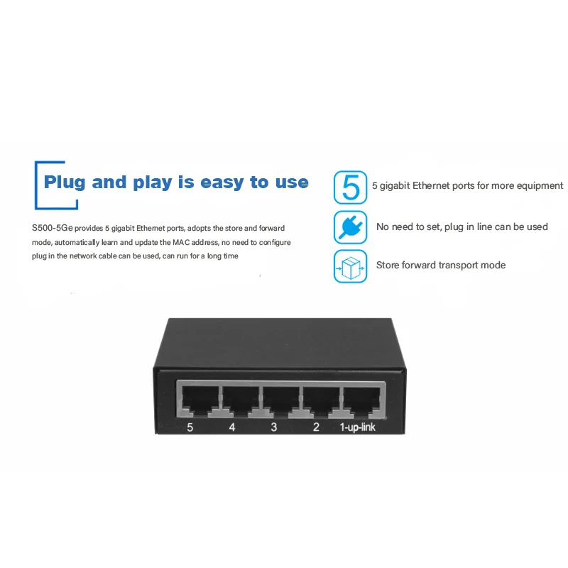 5 портов 1000 м гигабитный Ethernet коммутатор, 10/100/1000 Mpbs Ethernet сетевые переключатели, концентратор LAN, полный дуплексный, авто MDI/MDIX