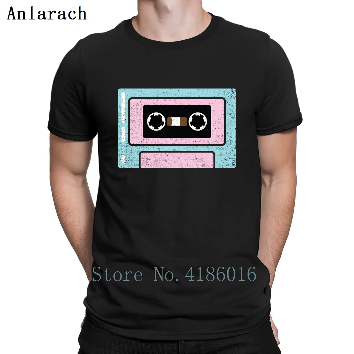 Best Aesthetic Vaporwave Style Retro Cassette T Shirt HipHop Top Summer Style Fitness Clothing Designing Formal Novelty Custom Shirt