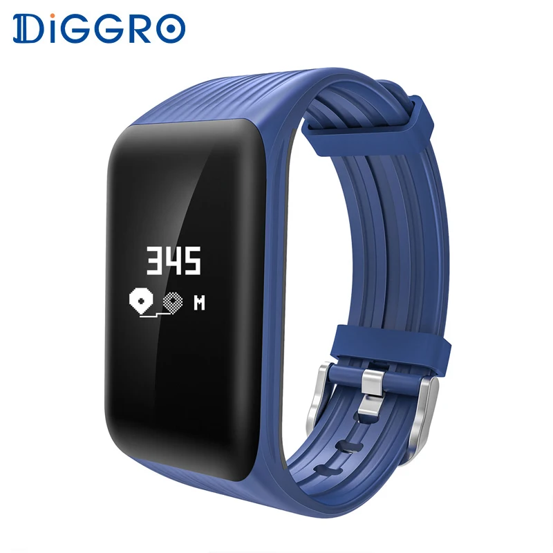 

Diggro DB-04 Smart Bracelet Fitness Tracker Heart Rate IP68 Waterproof Pedometer Sleep Monitor Call Reminder for Android IOS