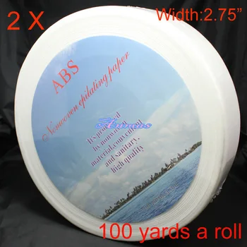 

2 X 2.75" 100 Yards Hair Removal Nonwoven Wax Strip Paper Roll Waxing