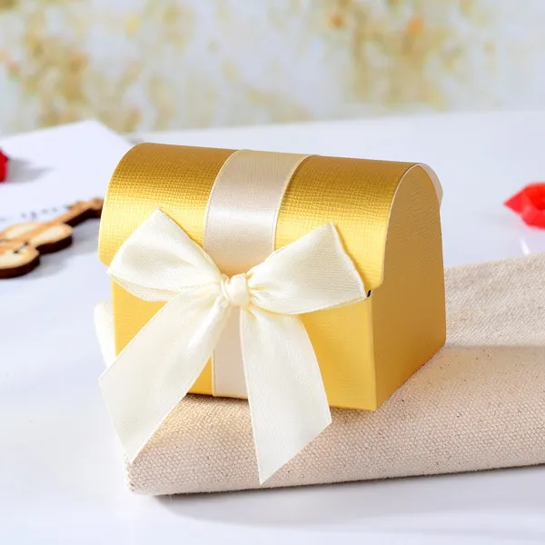 Горячие золотые свадебные сундуки с сокровищами, коробки для конфет, Подарочная коробка 12 шт