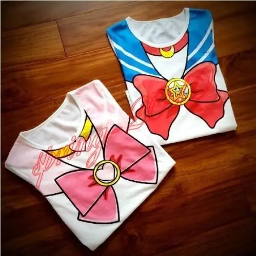 

Anime Sailor Moon / Chibimoon Cosplay Costume Tops Women T-shirt Size S M L XL