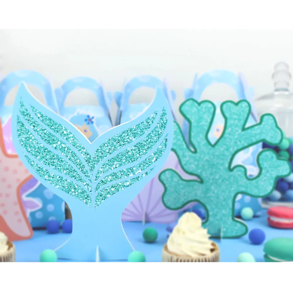 Under The Sea Party Decoration Mermaid Table Centerpiece Kids Birthday Party Supplies Decoration Party Favors Centerpieces