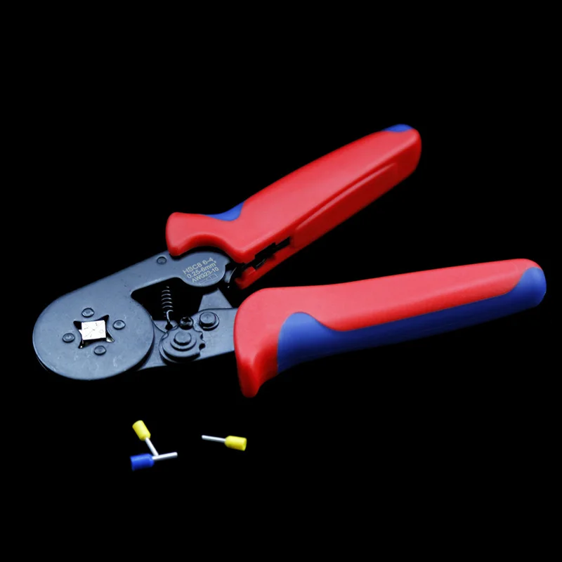 

HSC8 6-4A 0.25-6mm2 23-10AWG Terminal Crimping Tool Bootlace Terminals Crimping Hand Tools Ferrule Crimper Wire End Cord End Lug