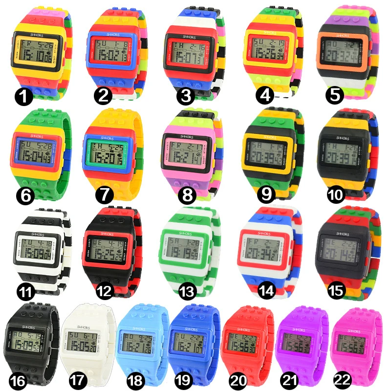 SHHORS цветные многофункциональные водонепроницаемые наручные Детские Смарт-часы с ЖК-дисплеем для мужчин и женщин спортивные часы цифровые наручные Смарт-часы Мужская мода