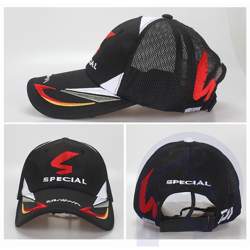 

Adult Men Cycling Caps Adjustable Fishing Hat Outdoor Sports Baseball Volley Bicycle Sunproof Breathable Cap with Fishing Towel