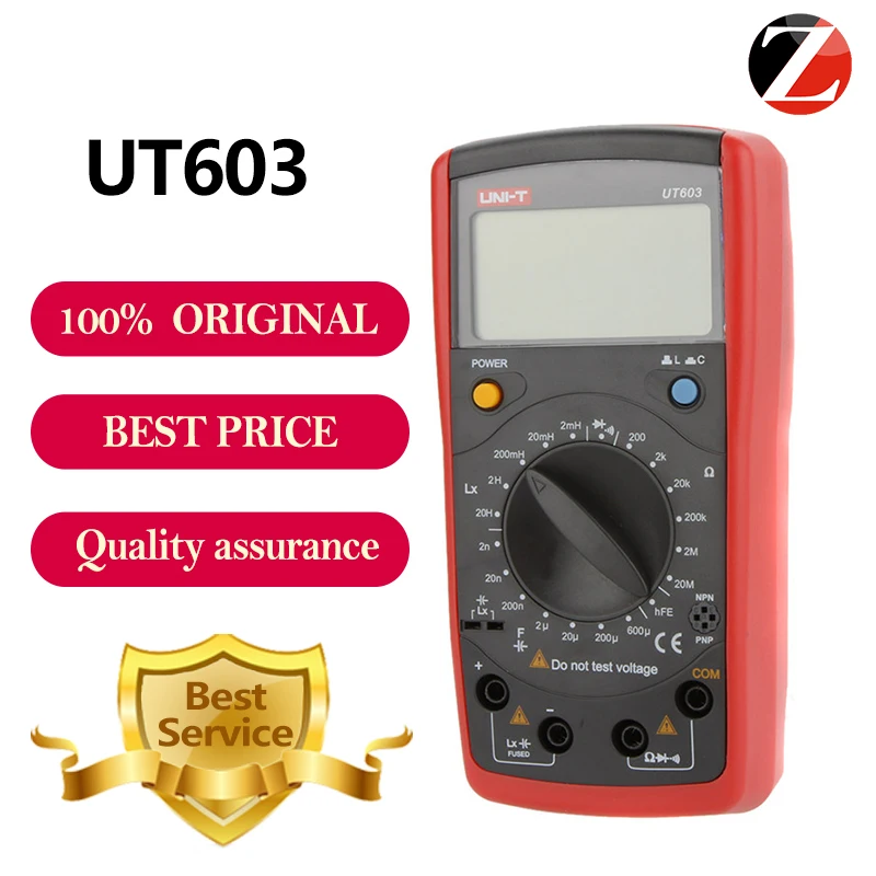 

UNI-T UT603 multimeter, professional measuring resistance / inductor / capacitor / diode / transistor / Continuity Buzzer.