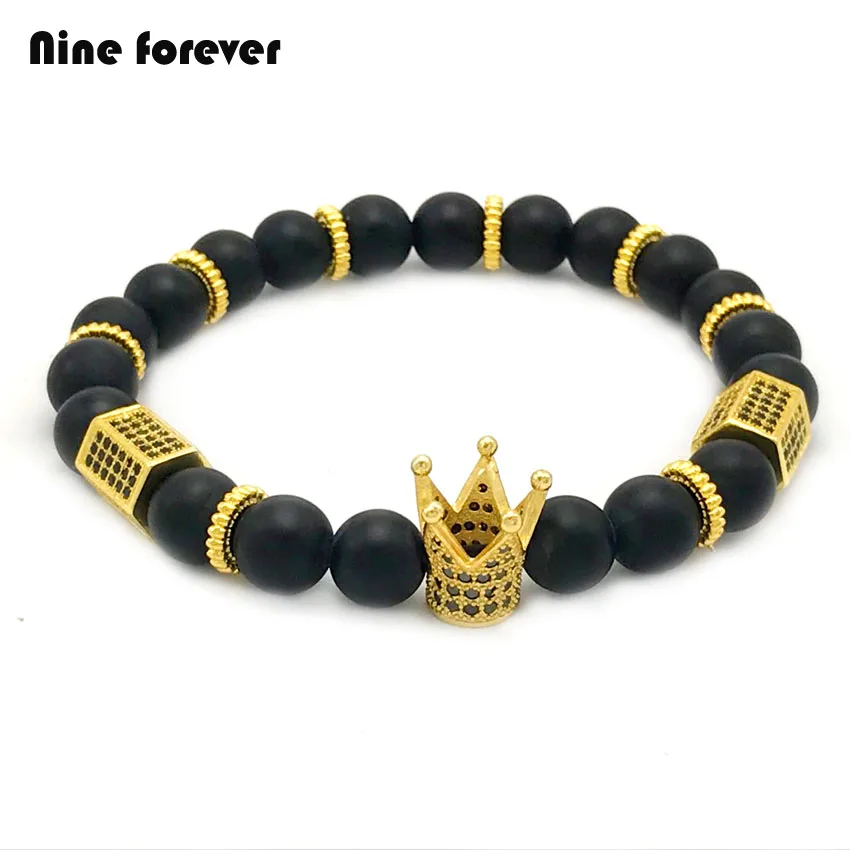 Buy Nine forever men jewelry bracelet natural stone