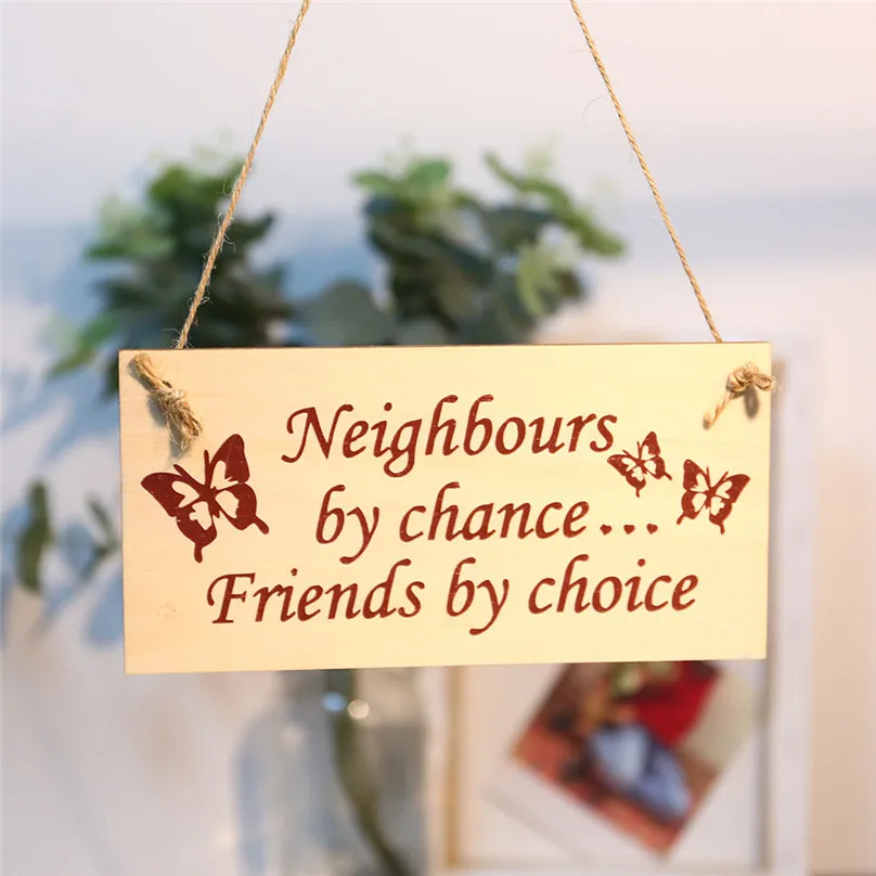 Sign Board Best Friend Friendship Gift Chic Spending Heart Thank You Decoration home Decor 2019 new hot sale #25j10 (3)