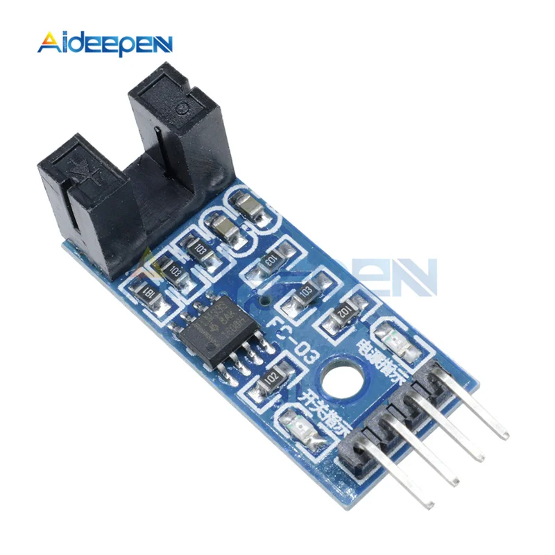 Slot-Typ Optocoupler Modul Geschwindigkeits Mess Sensor für Arduino 3.3 v-5V ZF 