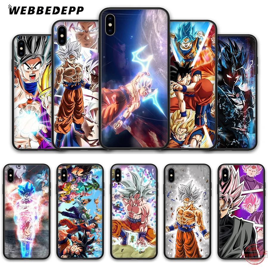 Мягкий силиконовый чехол WEBBEDEPP Dragon ball Ultra Instinct son для iPhone 8 7 6S 6 Plus 11 Pro XS Max XR X 5 5S SE |